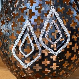 Kendra Scott Simon Drop Earrings Silver